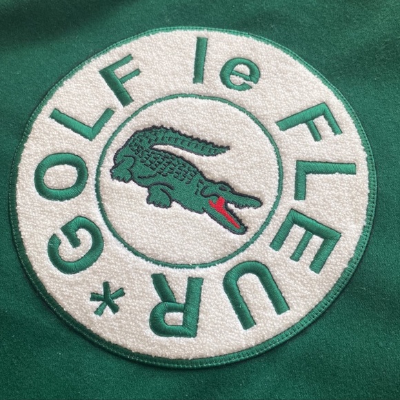 Golf le fleur x lacoste varsity bomber jacket leather wool - Picture 2 of 4